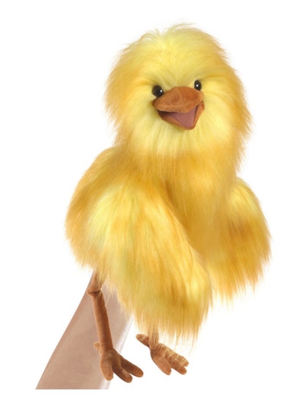 Yellow Plush Bird Hand Puppet for Playtime